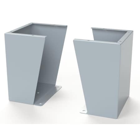 Saginaw Control & Engineering Floor Stand Kit, 15 in. H x 12 in. W x 9.12 in. L, Carbon Steel, 1 PR SCE-FK1512